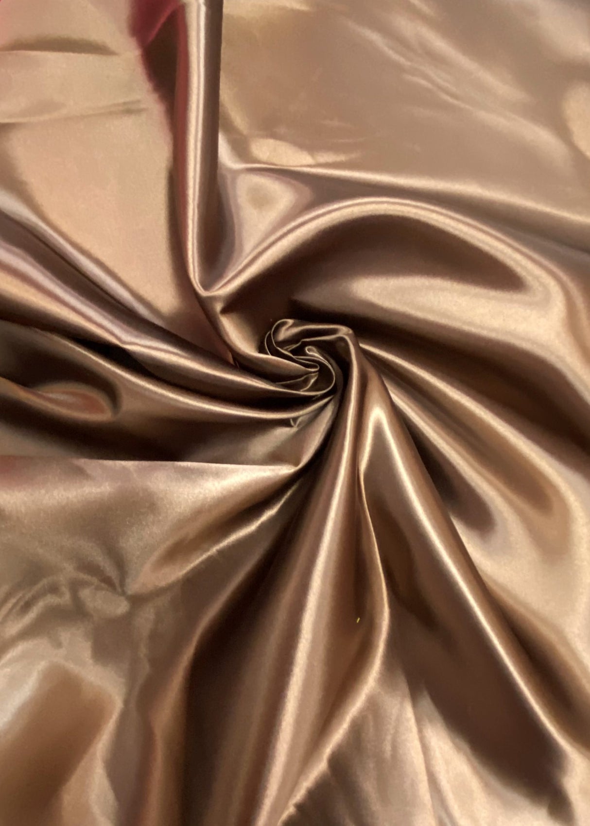 Brown Bridal Satin Fabric - Brown, 58"-60" Width (1 Yard)