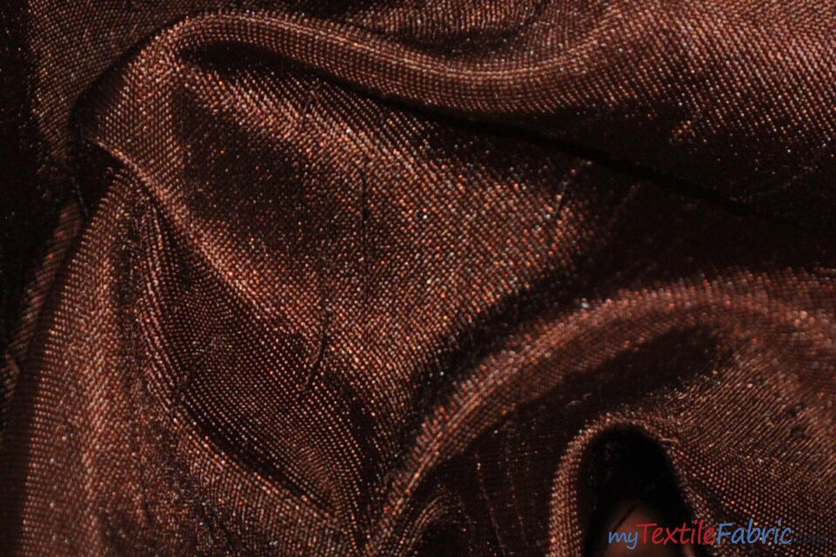 Shantung Satin Polyester Fabric - Reversible Satin Dupioni Silk, Multiple Colors, 58/60" Width (Yards, Bolts, Sample Swatches)