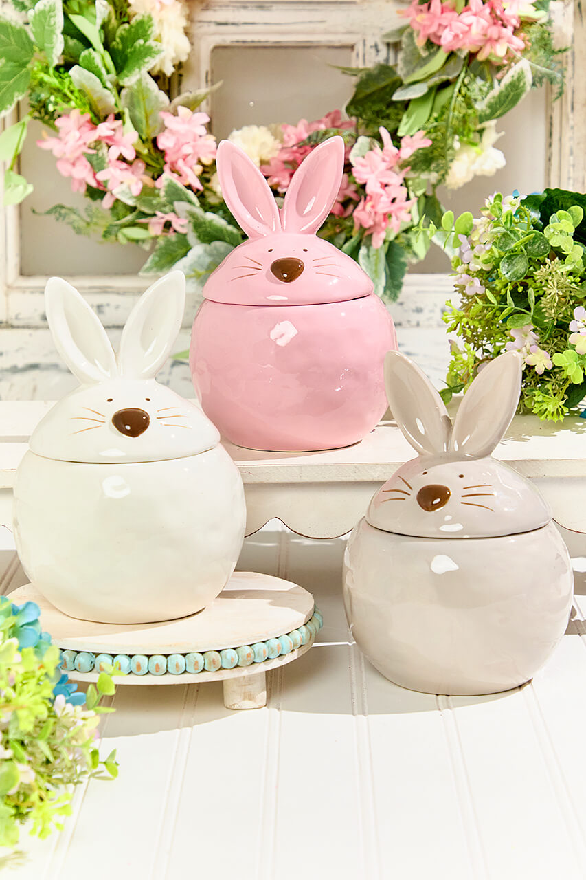 8" Ceramic Bunny Cookie Jar