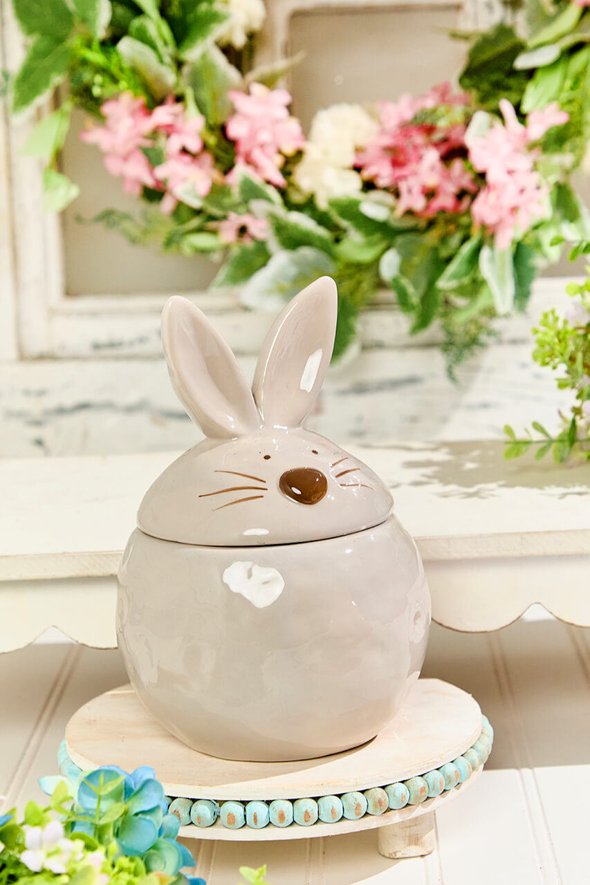8" Ceramic Bunny Cookie Jar