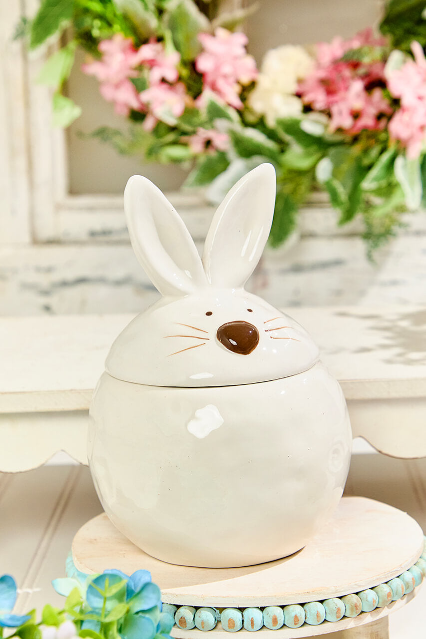 8" Ceramic Bunny Cookie Jar