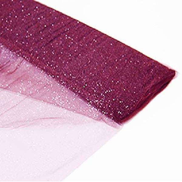 Tulle Glitter Fabric - 100 Percent Polyester Tulle Fabric - Aqua, Glitter Mesh, 54" Width (10 Yards)