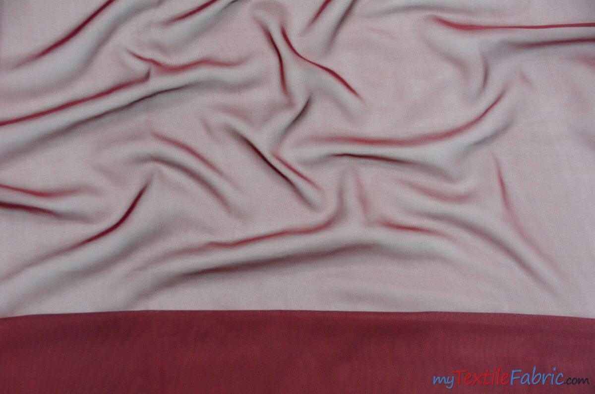 Polyester Chiffon Fabric - Super Soft, Flowy, Sheer, 58/60" Width, 100% Polyester (By The Continuous Yards & Bolts)