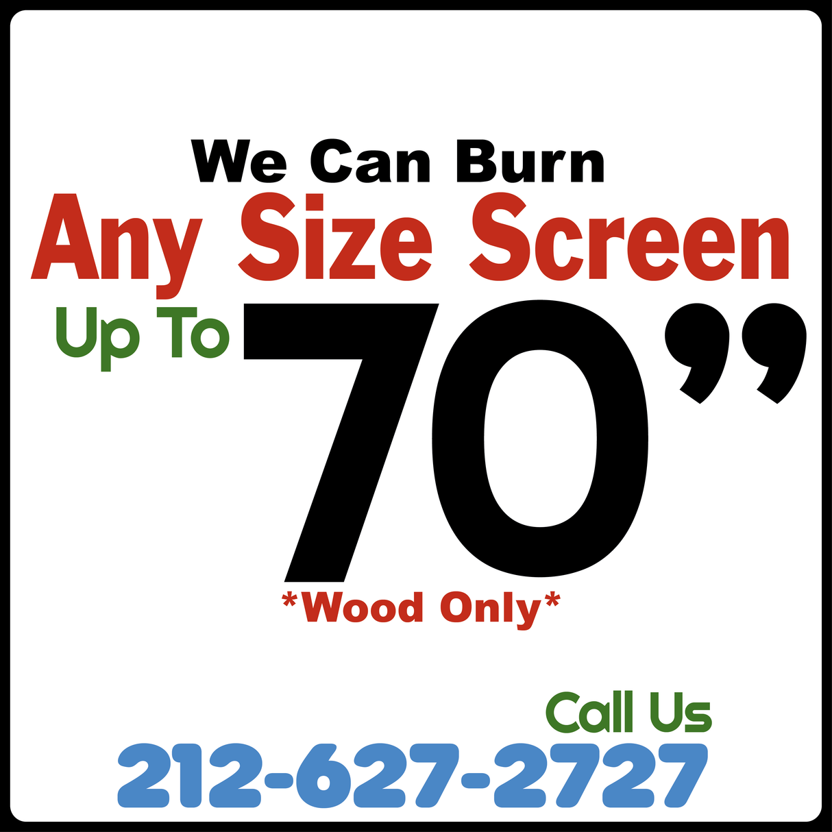 Custom Pre-Burned Silkscreen Screen Printing Frame - Commercial Grade, 110 Mesh, All Frame Sizes (1 Unit)