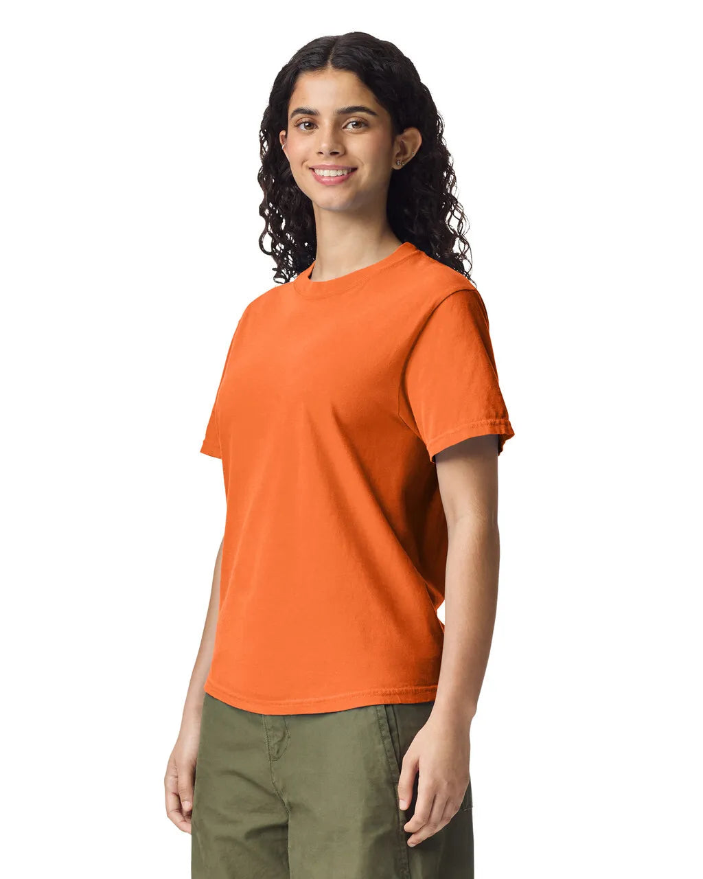 Comfort Colors 1717 Adult Tee Cotton Fabric - Burnt Orange, Semi-Fitted, 4.5 Oz/Yd² (1 Unit)