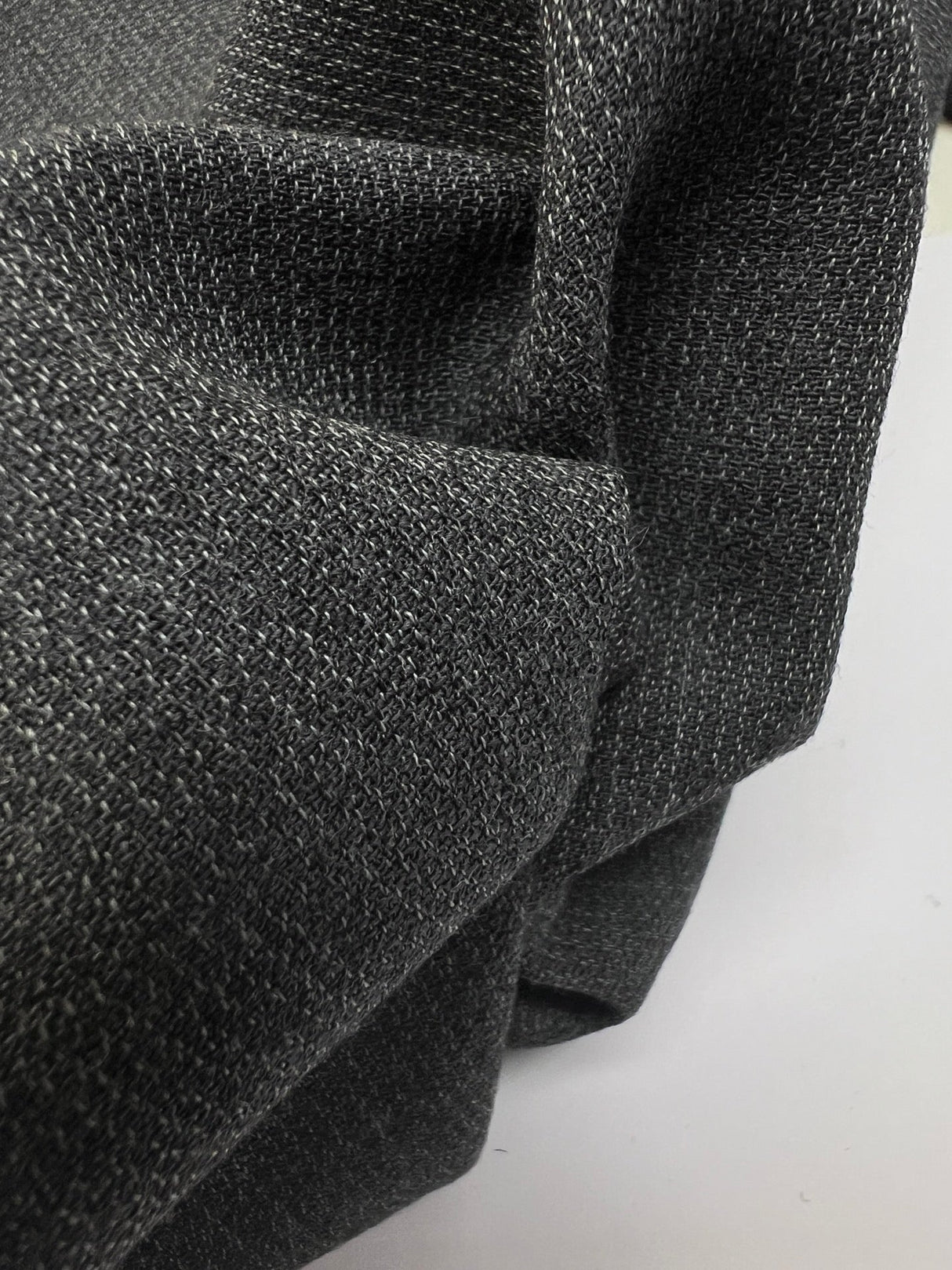 Wool Crepe Fabric Gray