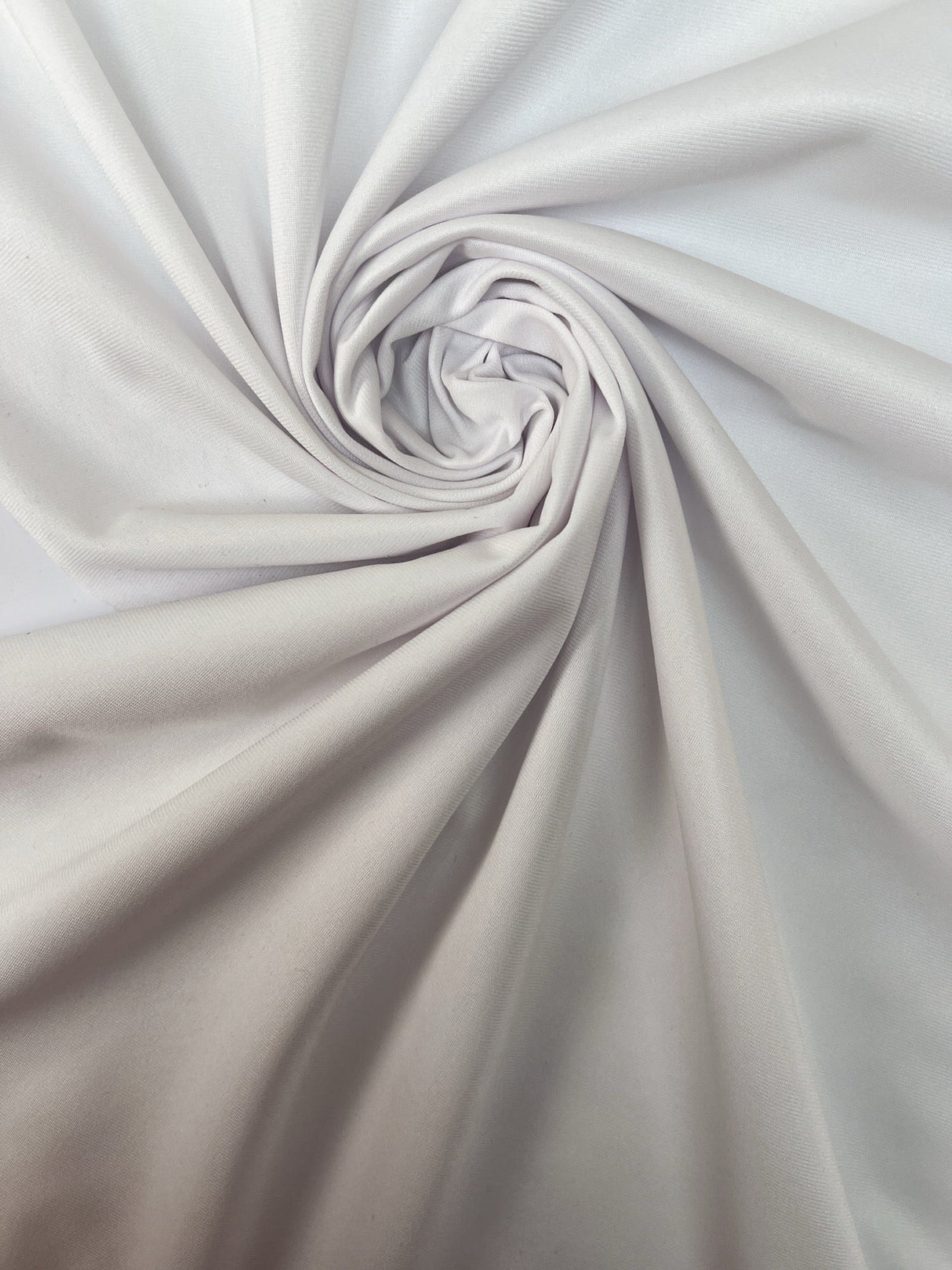 White Polyester Knitted Fabric