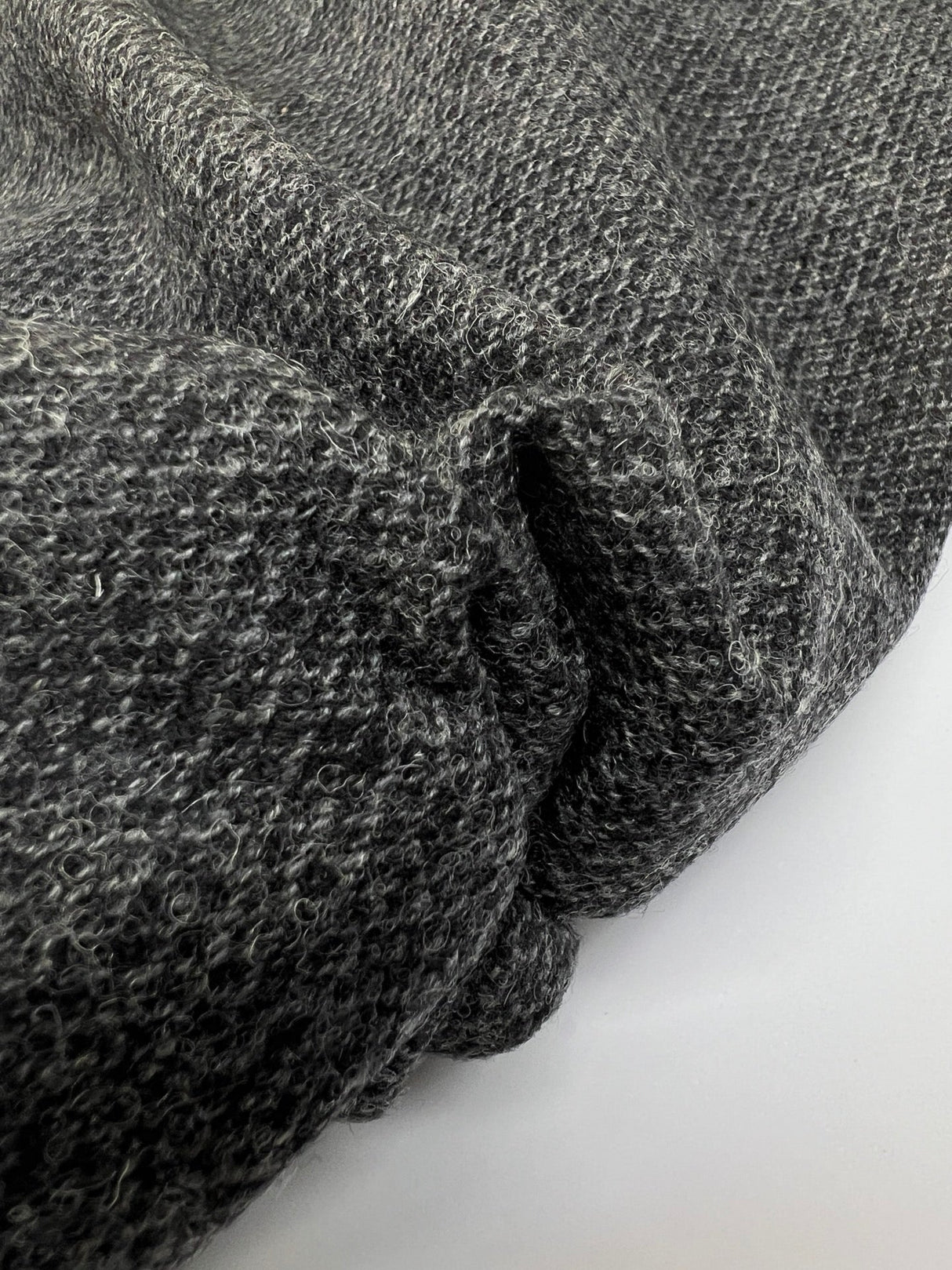 Wool Melange Gray Suiting Fabric