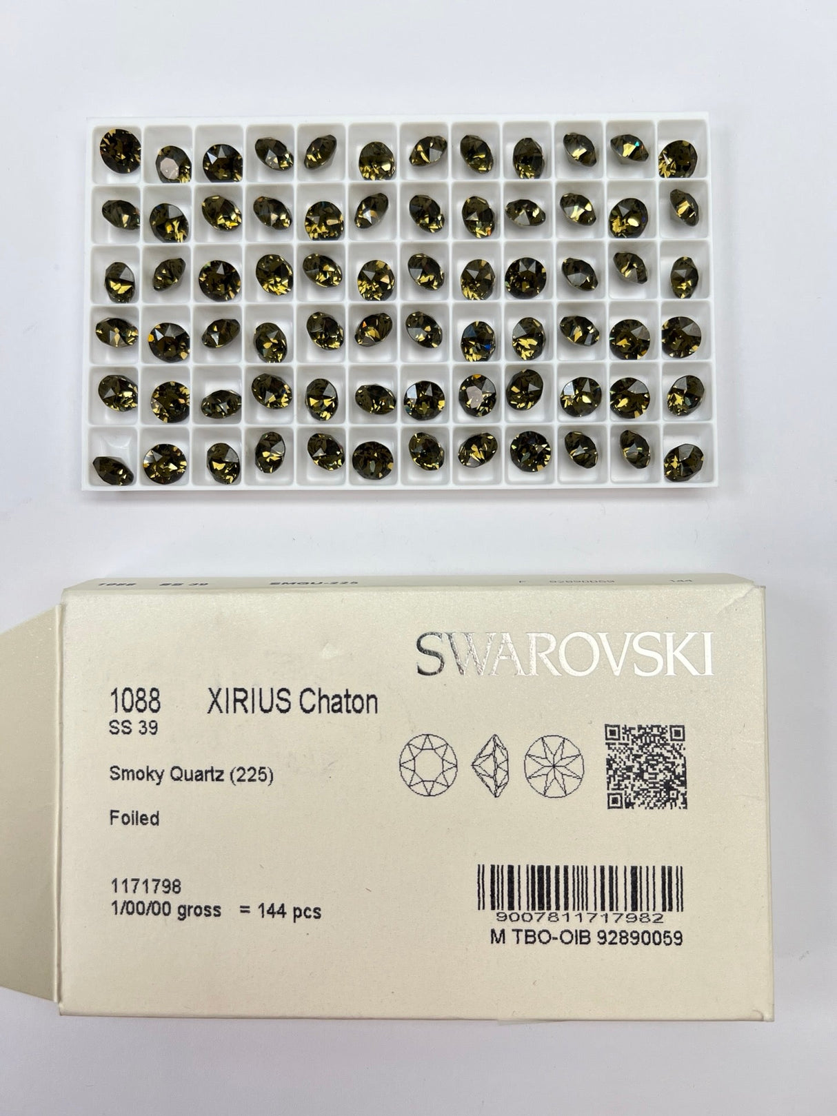 Brown Shades Crystals Sewing Notions