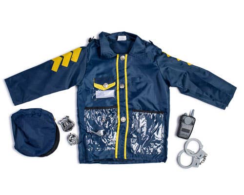 Police Officer Role Play Dress Up Costume Set
