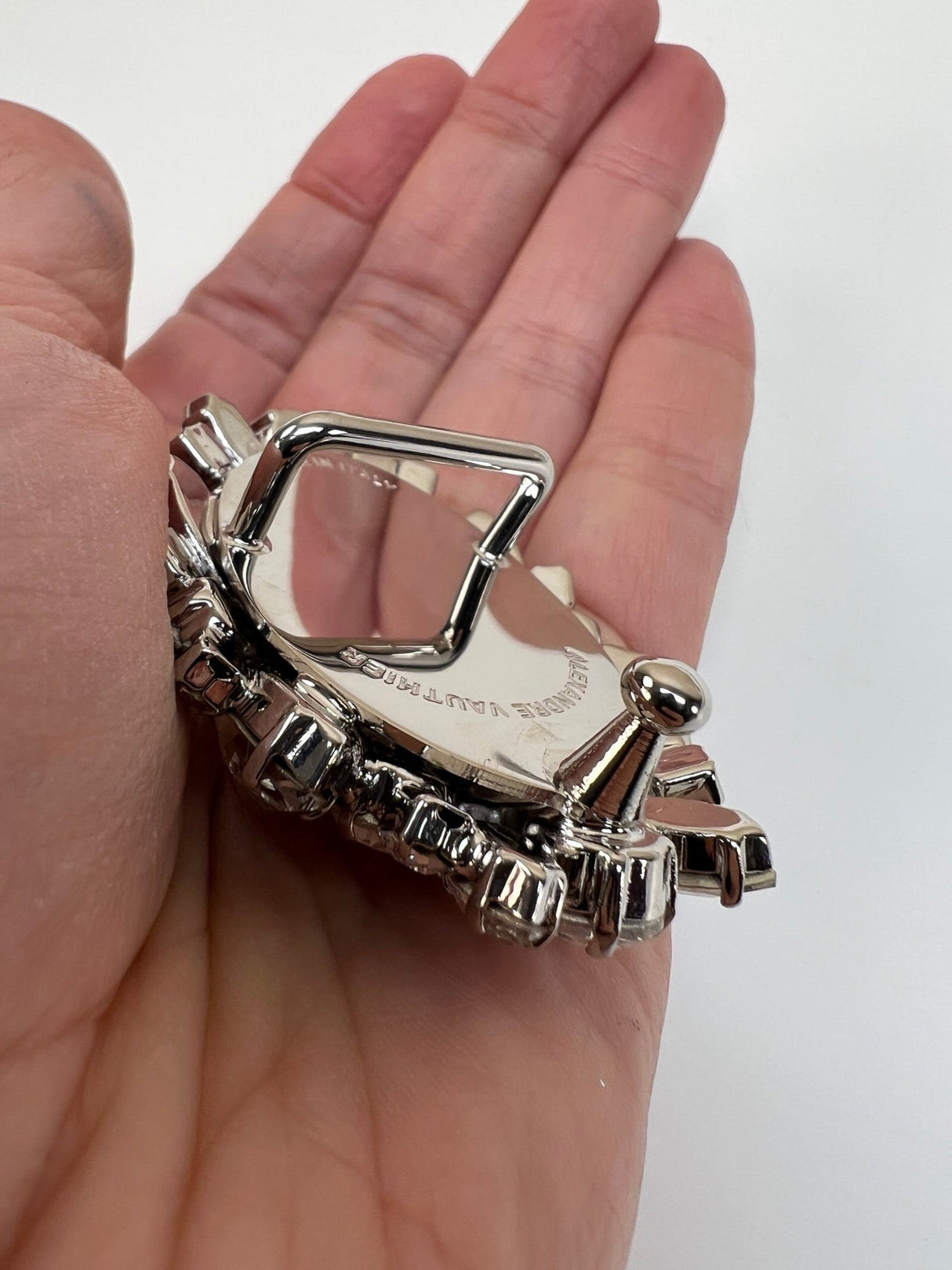 Metal Crystal Fabric Silver