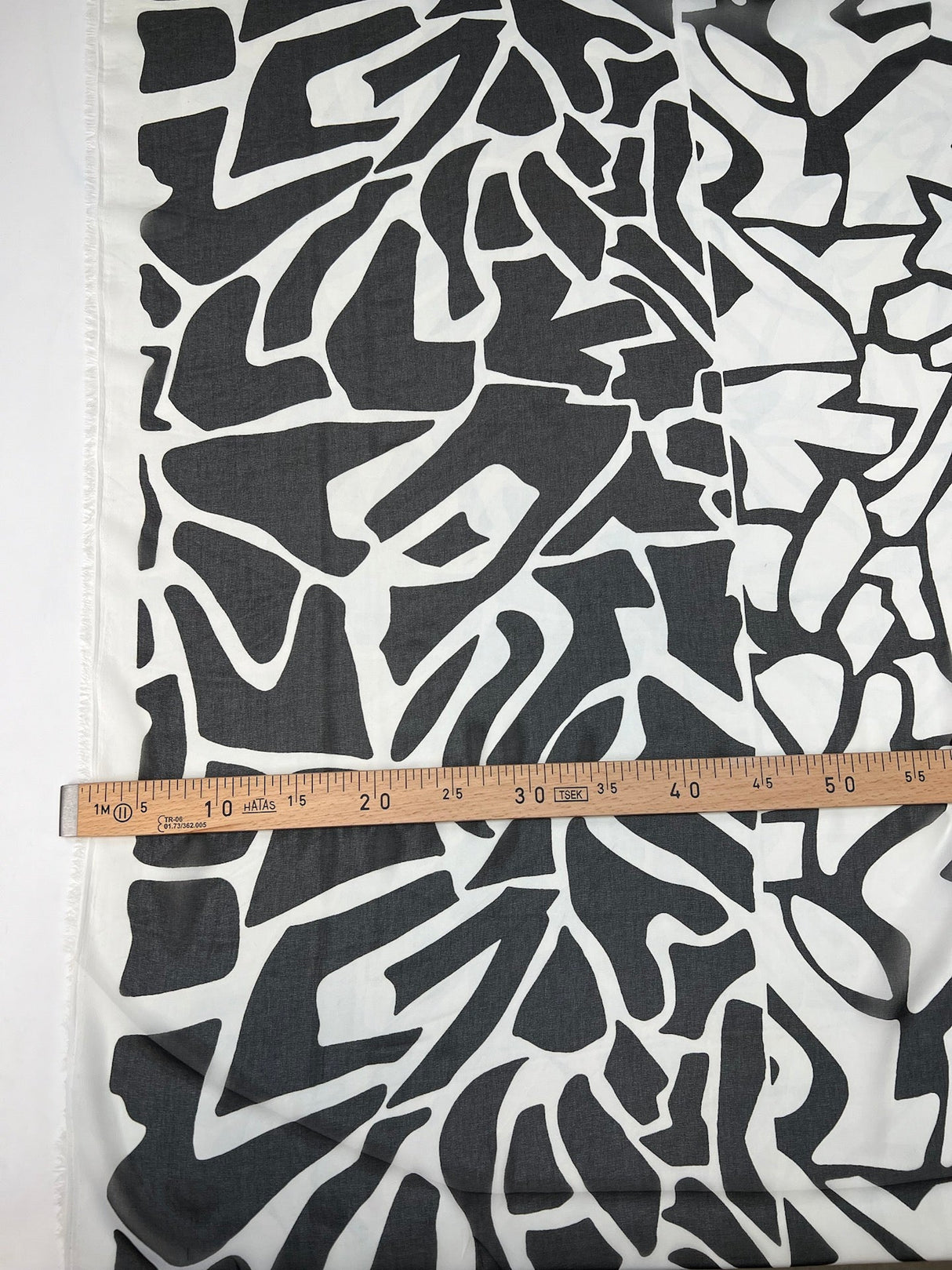 Polyester Chiffon Printed Black White