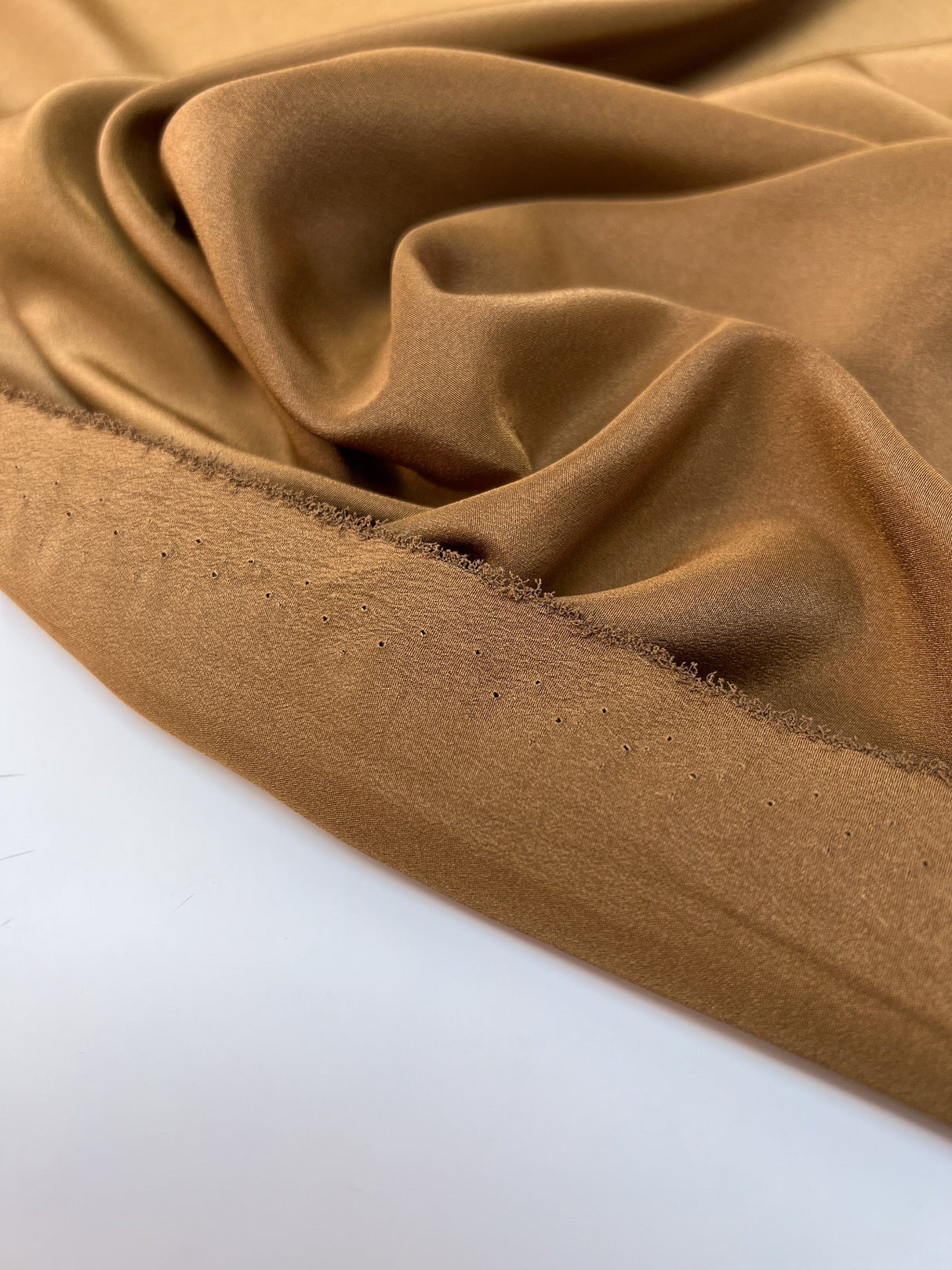 Brown Crepe Polyester Fabric