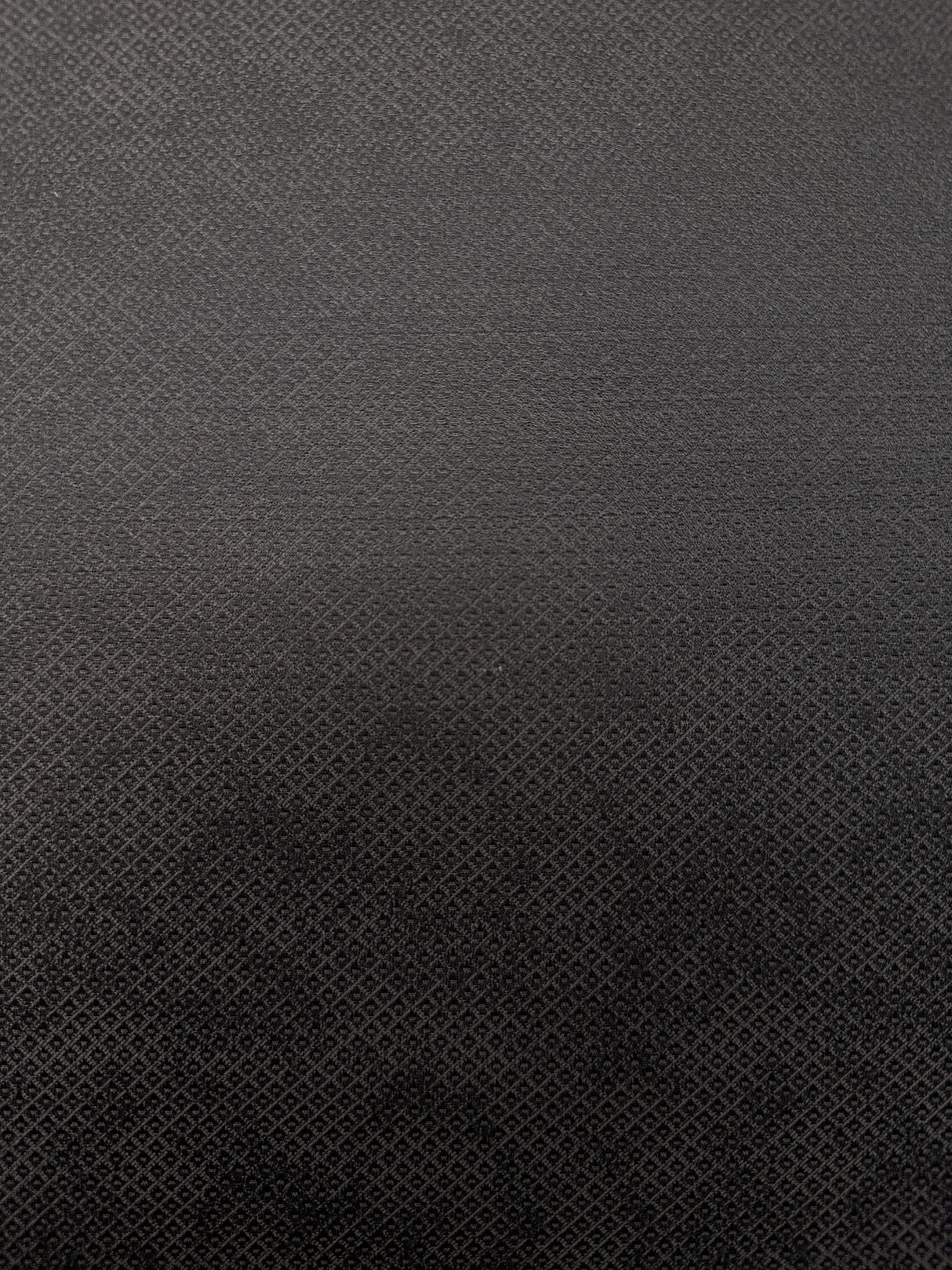 Wool Silk Jacquard Fabric Gray Black