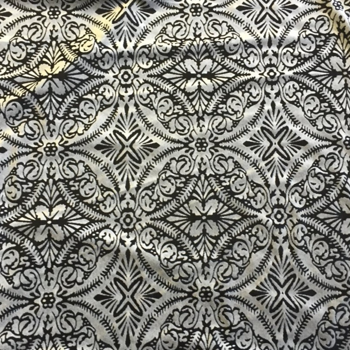 Lili Damask Burnout Stretch Velvet Fabric - Damask Burnout, 58" Width (1 Yard)