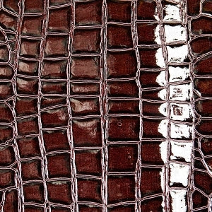 Faux Crocodile Vinyl Fabric - Crocodile Embossed, 54" Width (1 Yard)