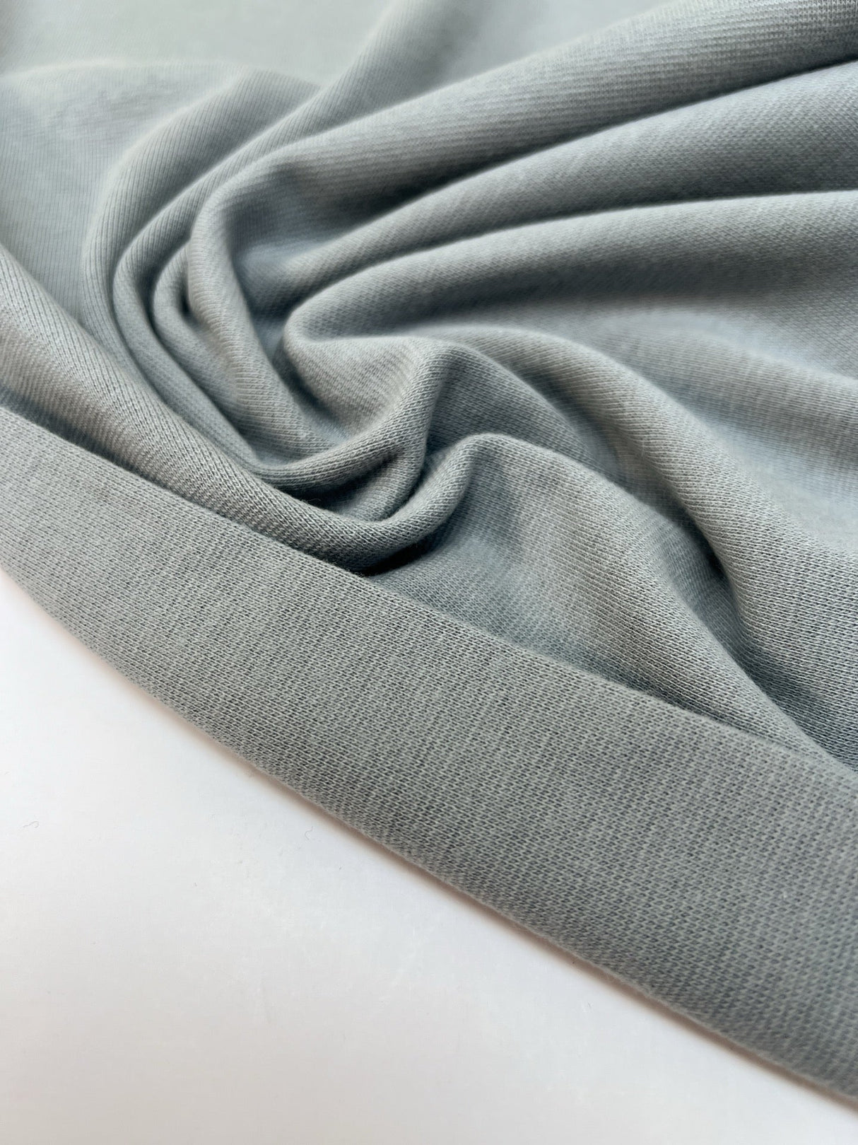 Cotton Rib Knit Gray
