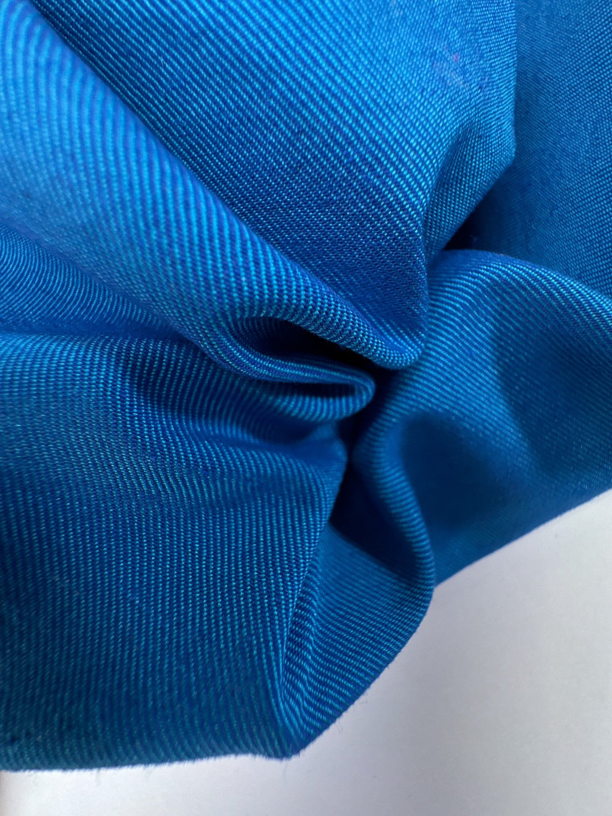 Polyester Changeant Twill Blue