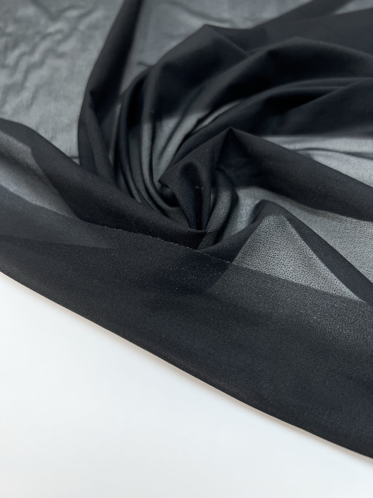 Black Stretch Polyester Interlining