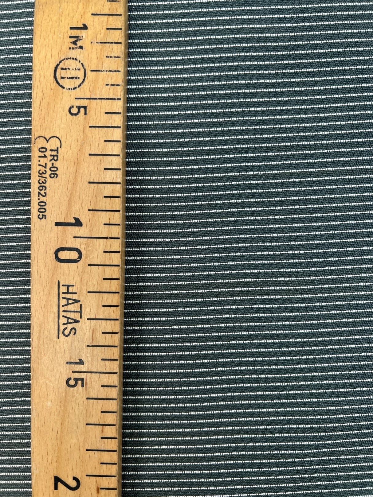 Viscose Striped Suit Fabric White Green