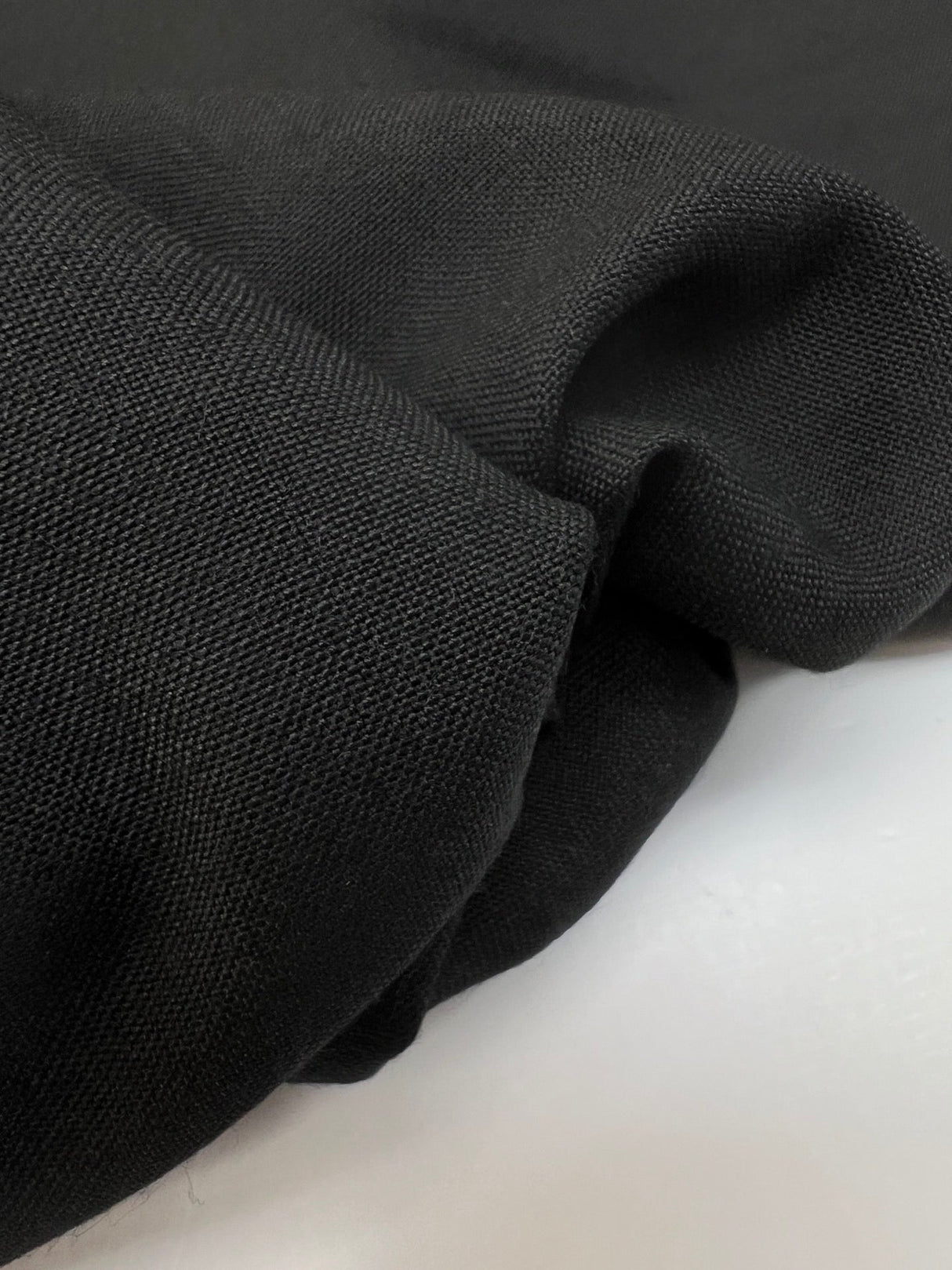 Wool Suit Fabric Black
