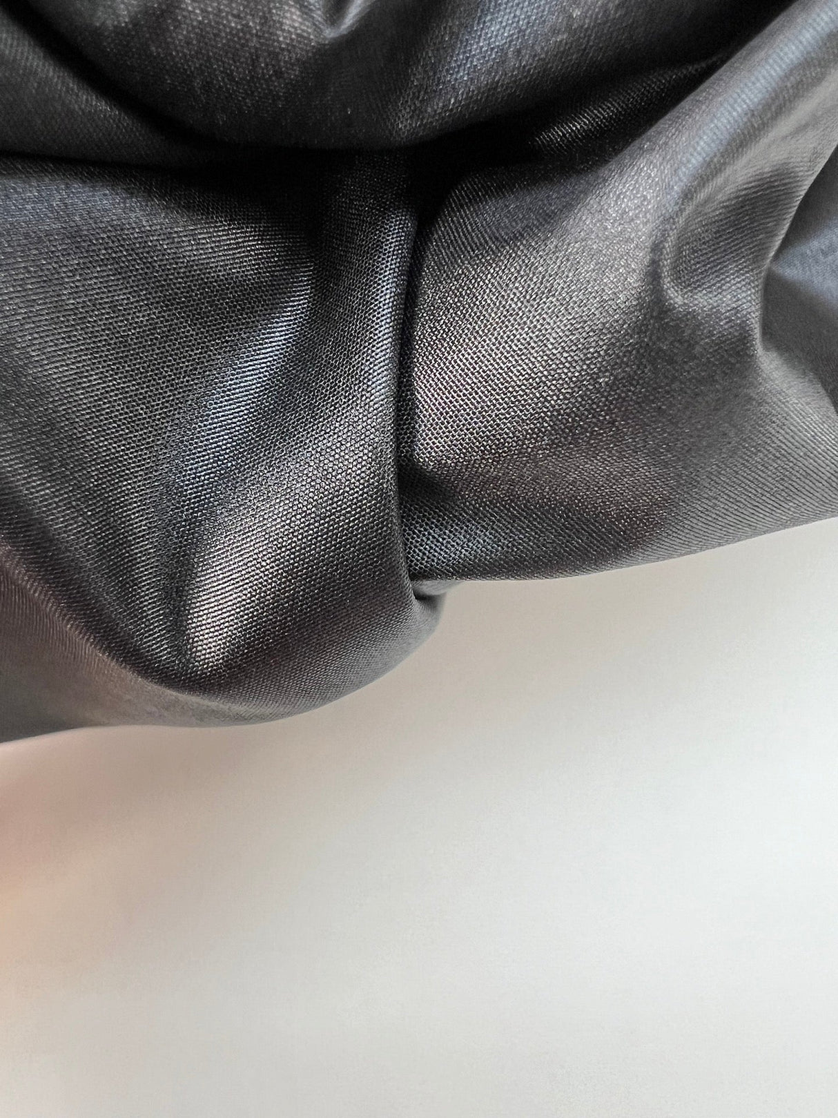 Italian Black Waterproof Polyester Jacket Fabric