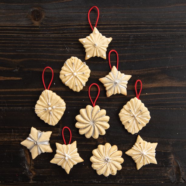 Nordic Ware Cookie Stamps Pretty Pleated 3 pack