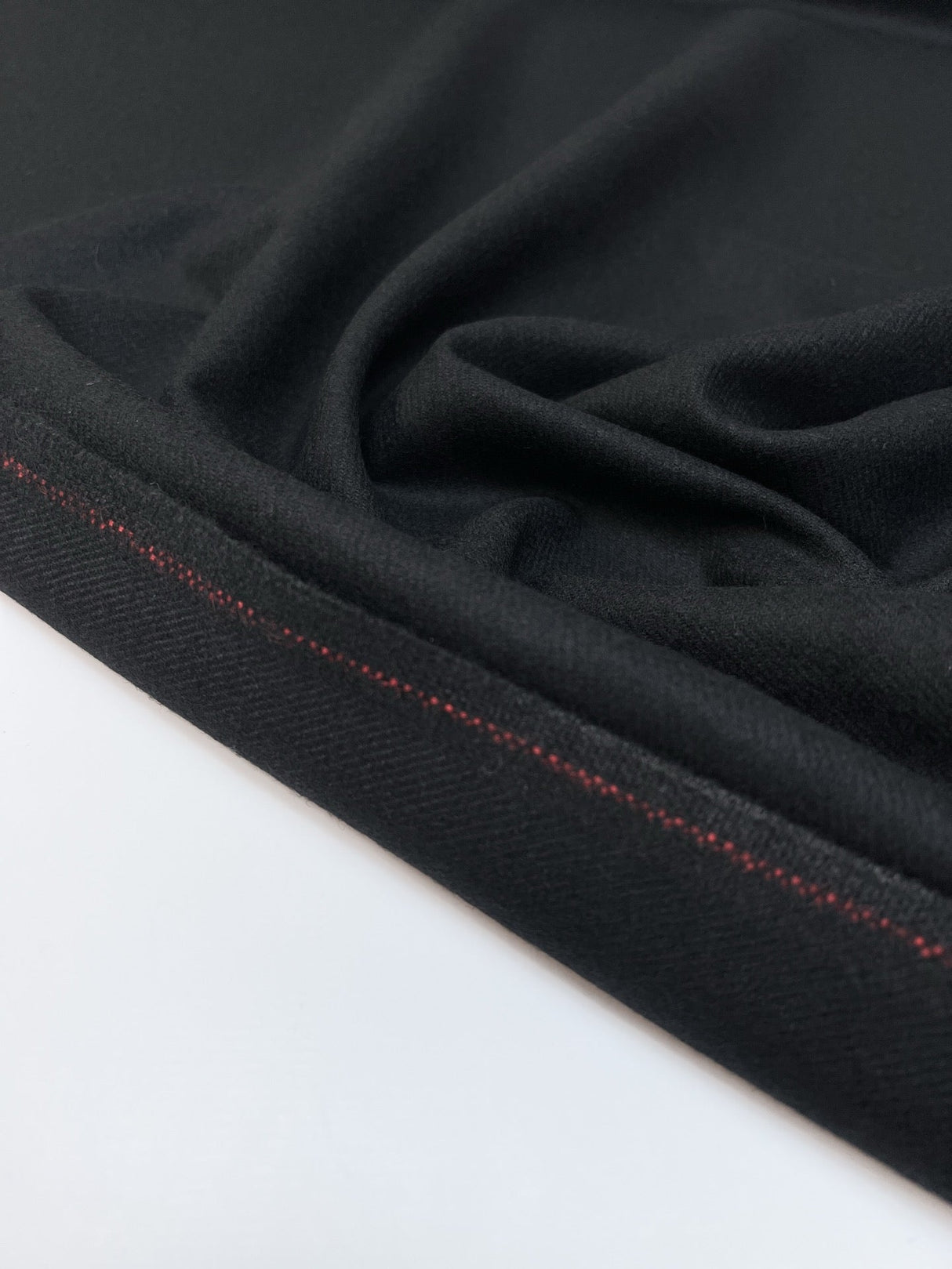 Wool Twill Fabric Black
