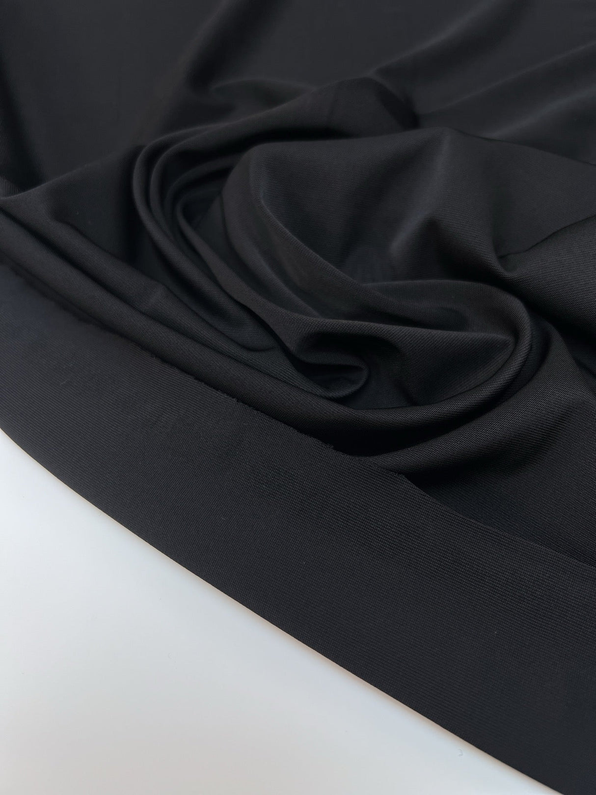 Viscose Jersey Black Knitted Fabric