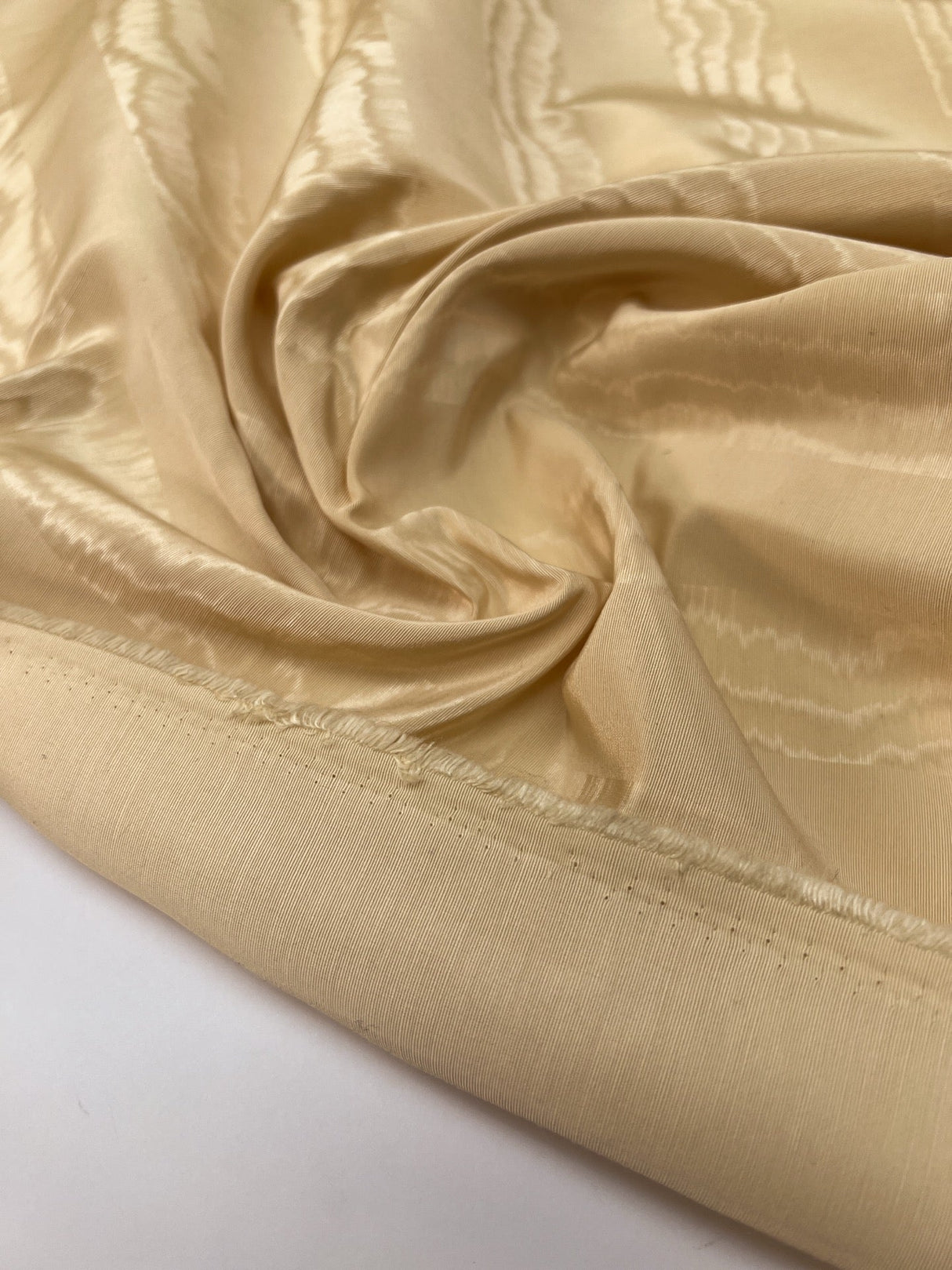 Polyester Moiré Fabric Beige