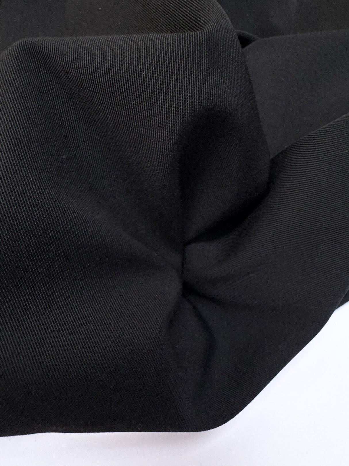 Black Triacetate Cotton Twill