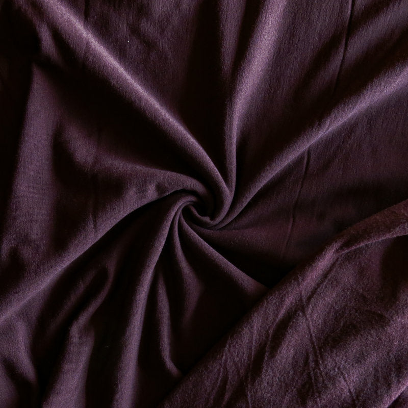 Polartec Powerstretch Fleece Knit Fabric - Cabernet