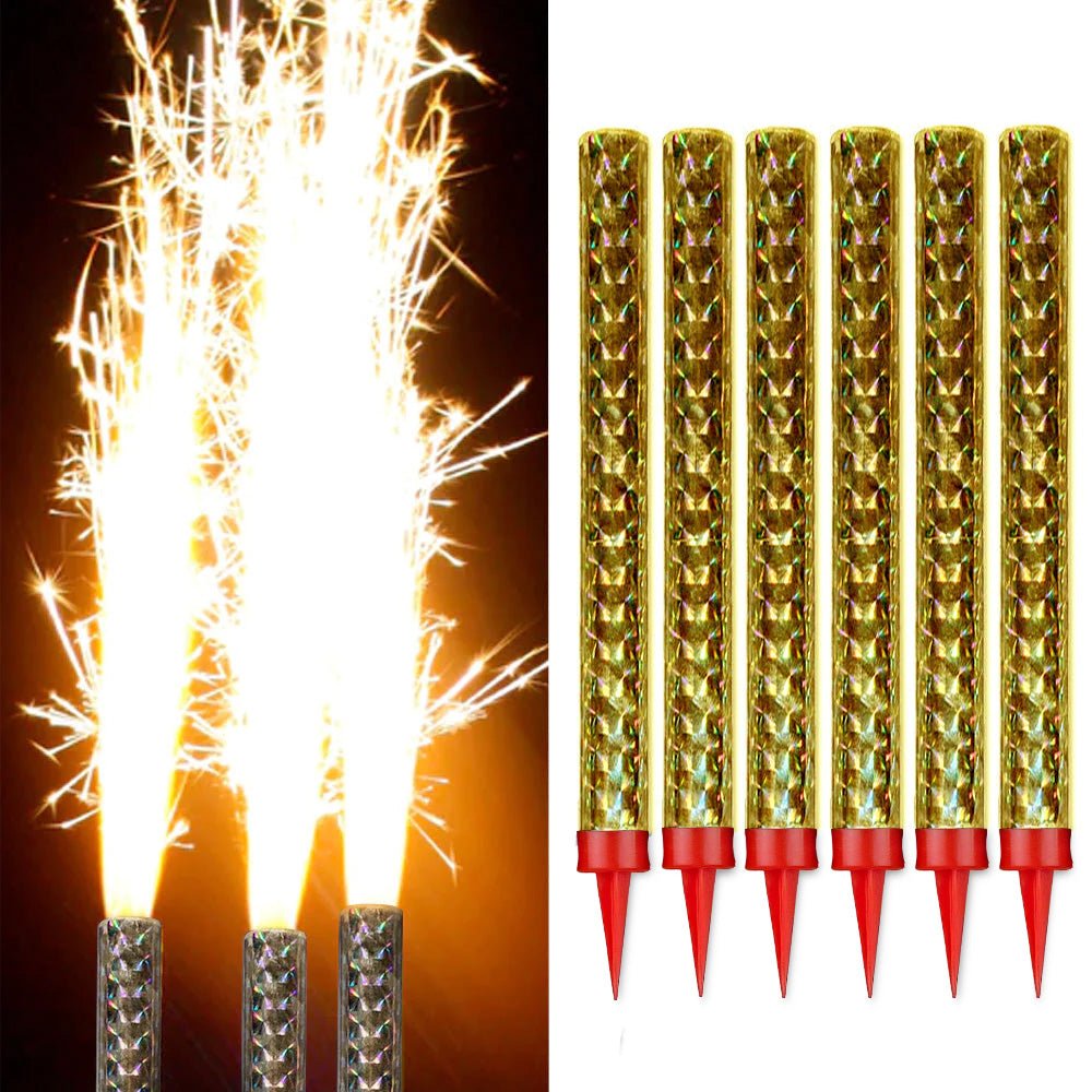 Cake Sparkler Party Candles Large 6 Pack