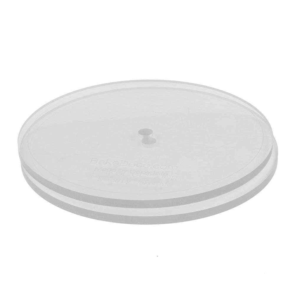 CakeSafe Set of 2 Round Acrylic Discs, 6.25" with Center Hole