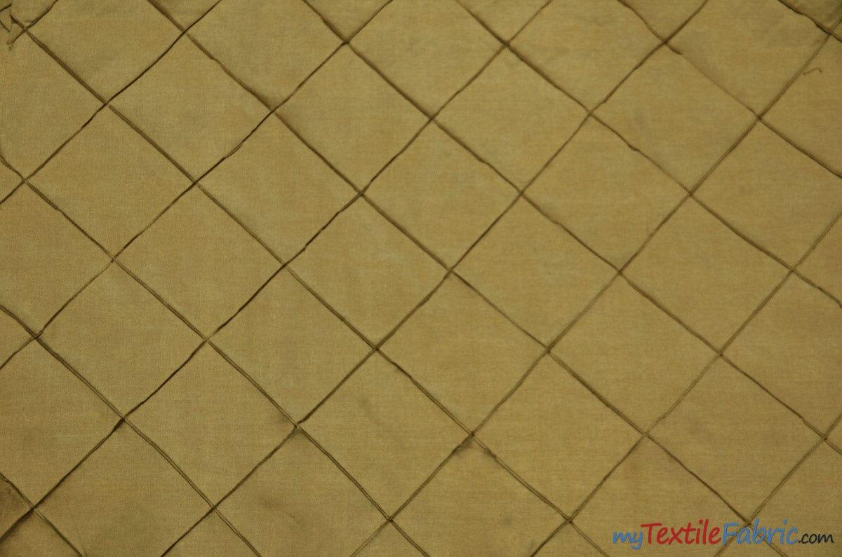 Taffeta Pintuck Fabric - 4" X 4" Diamond Pattern, 58" Width, Multiple Colors (1 Yard)