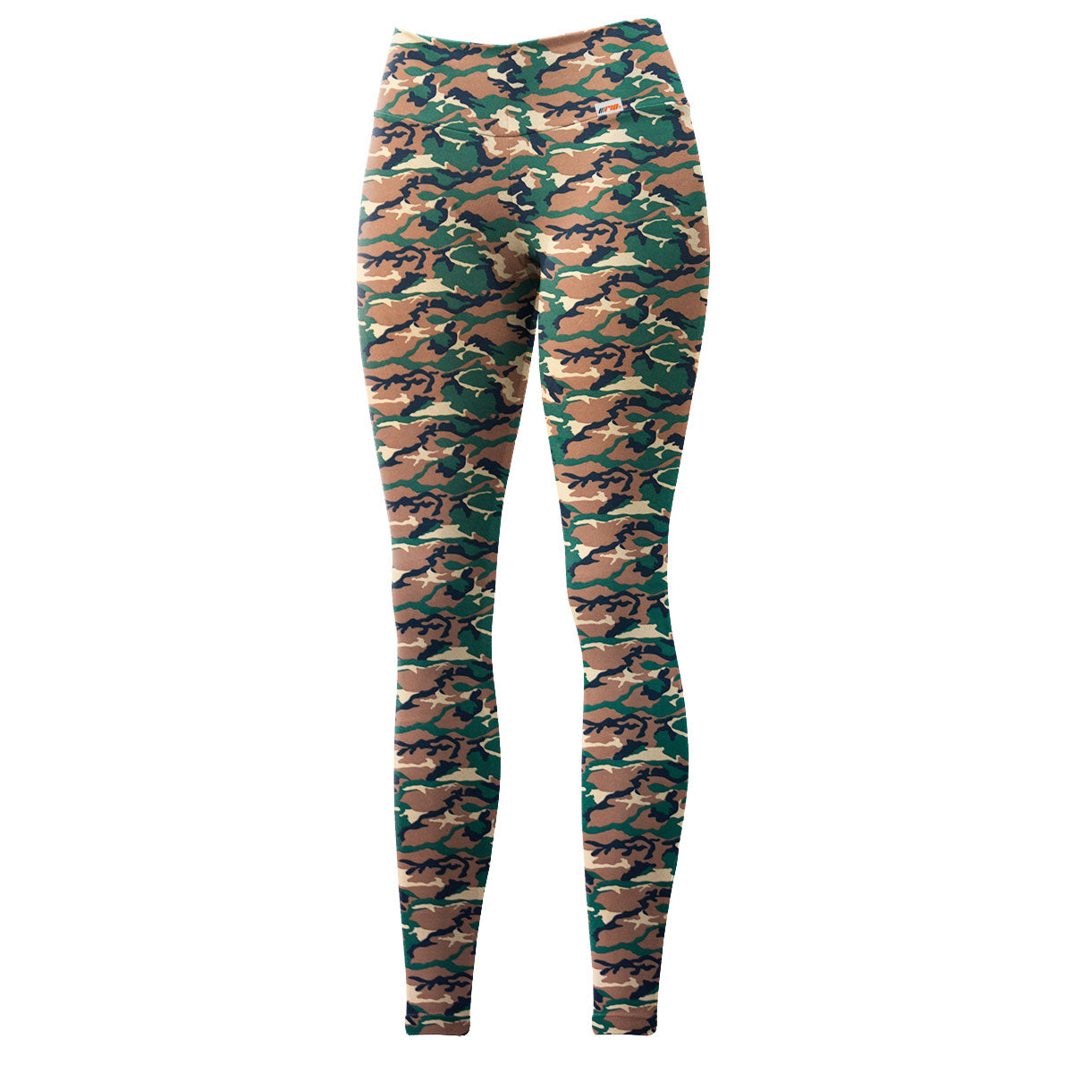 Camo Classic Poly Spandex Fabric - Green/Brown Camouflage Print, Four-Way Stretch, 58/60" Width, 240 GSM (1 Yard)