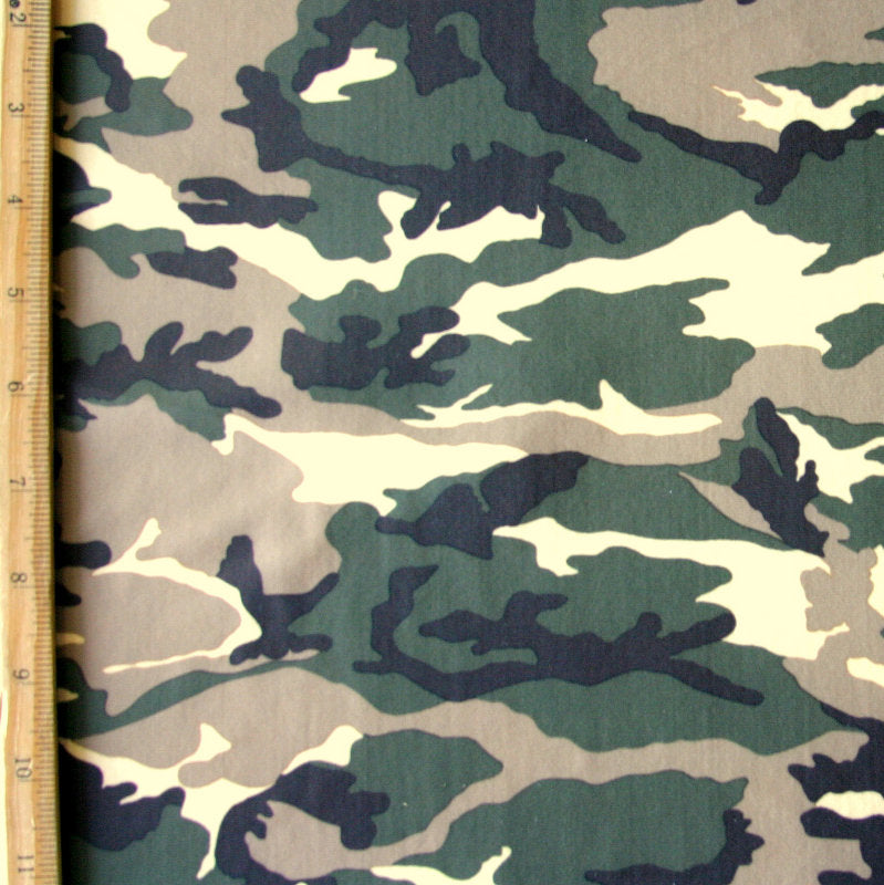 Swim Knit Nylon Lycra Camouflage Fabric