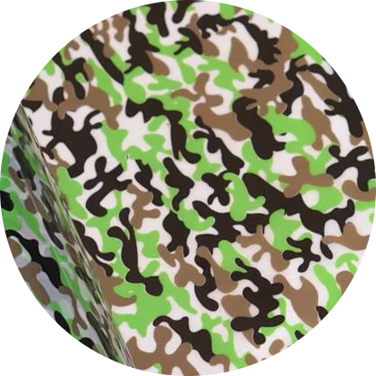 Pattern Vinyl Heat Transfer Vinyl - Camouflage Green, Pattern, 20" H x 12" W (Foot)