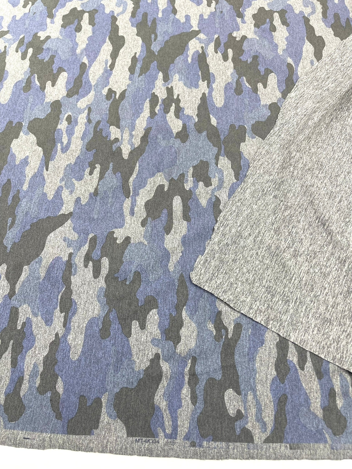 Camouflage Polyester Spandex Fabric - Heather Camouflage Print, Reversible, 58" Width (1 Yard)