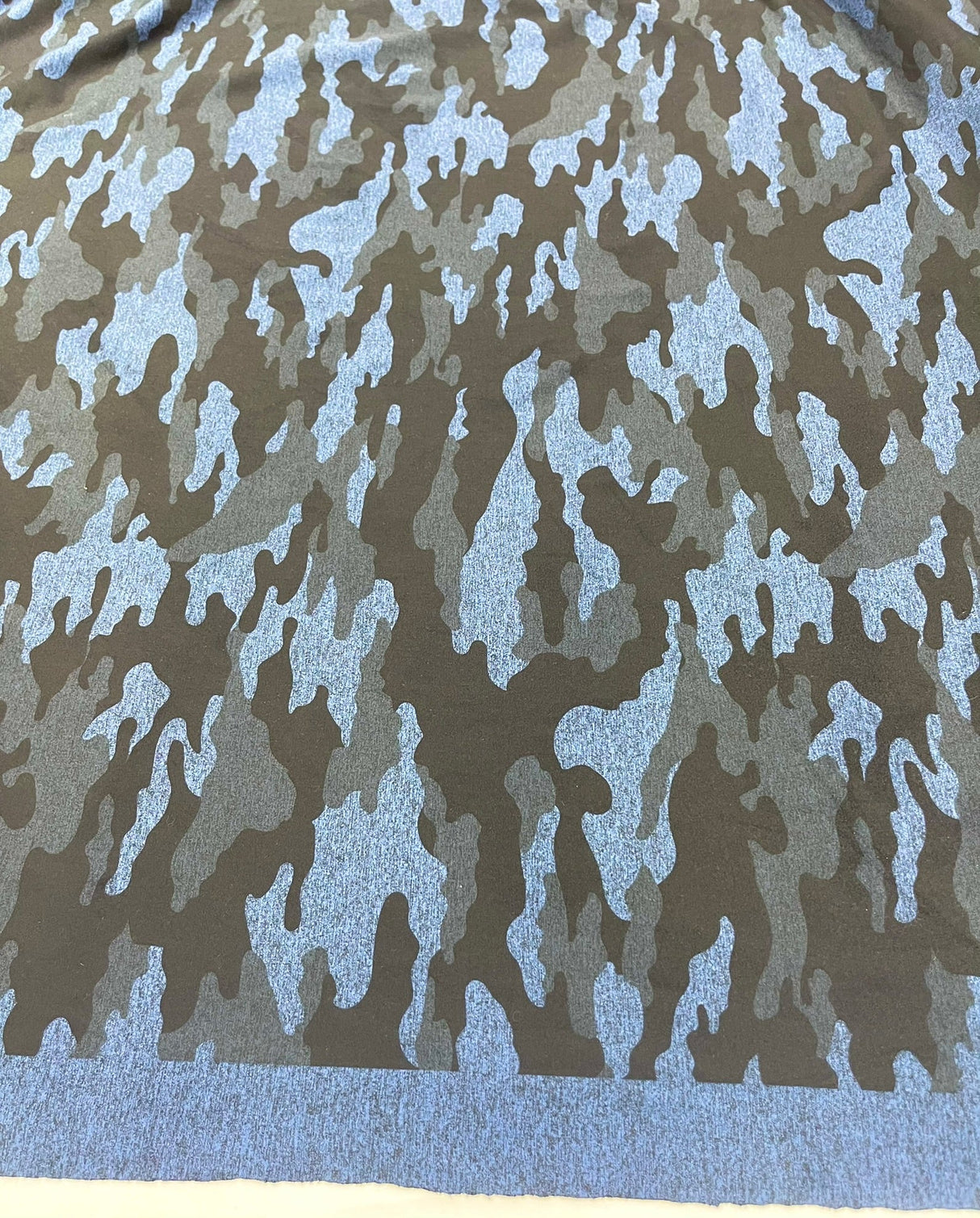 Camouflage Polyester Spandex Fabric - Heather Camouflage Print, Reversible, 58" Width (1 Yard)