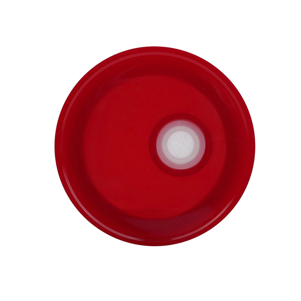 Can Acrylic Lid 2.75" - Opaque Red