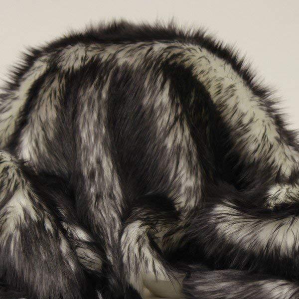 Black Faux Fur Candy Shaggy Fabric Long Pile,