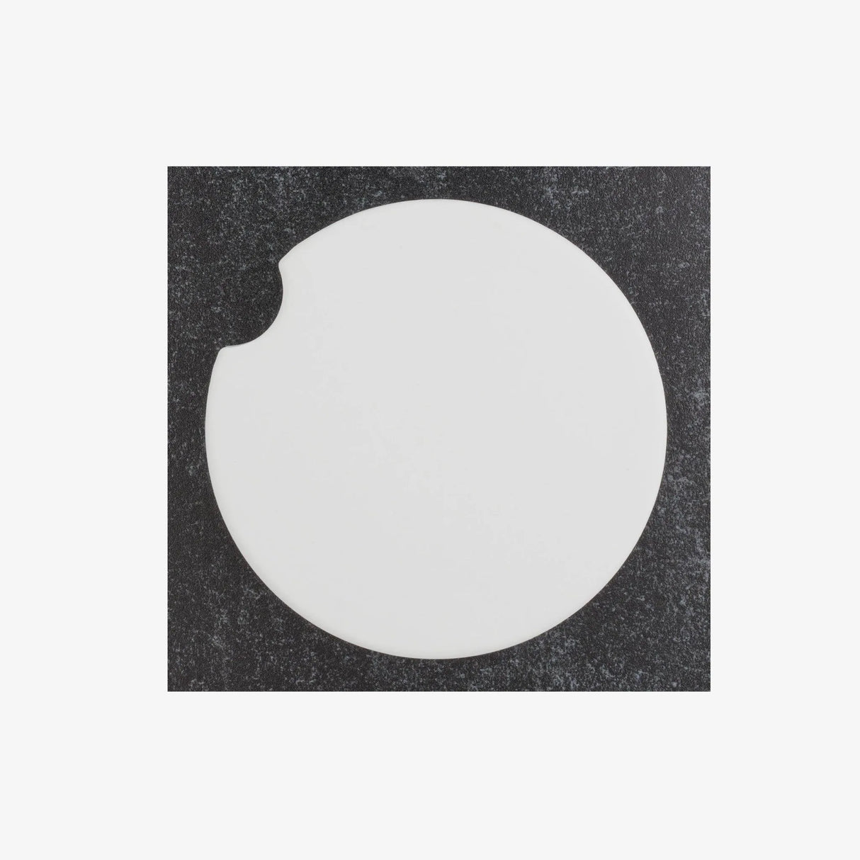 Car Coaster Ceramic - White Glossy (12 Coasters)