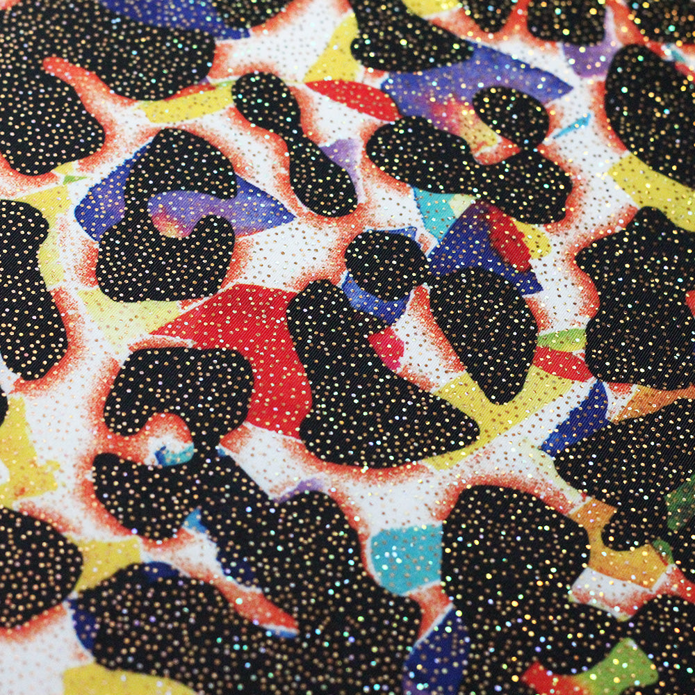 Cat Preppy Polyester Spandex Fabric - Black Cat Print, 58/60" Width (1 Yard)