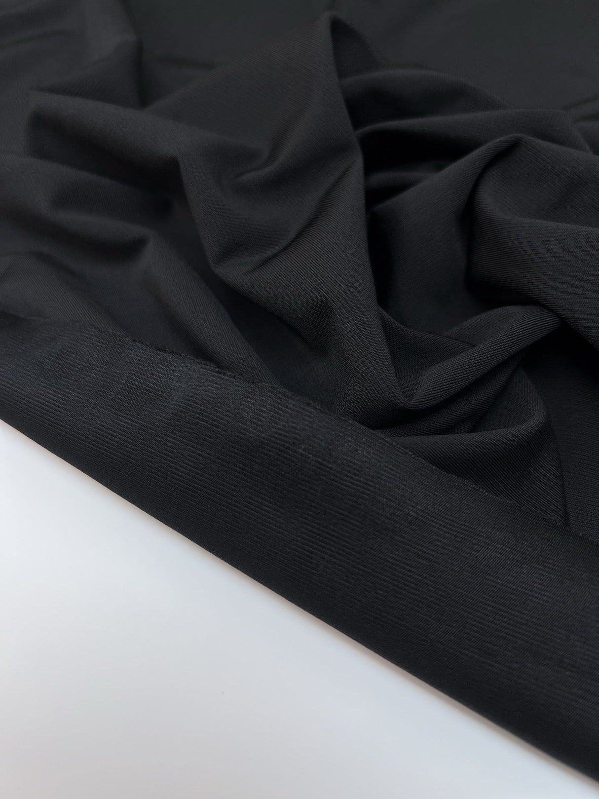 Viscose Knitted Fabric Black Stretch