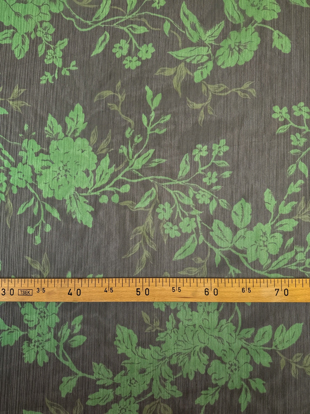 Polyester Chiffon Printed Green Black