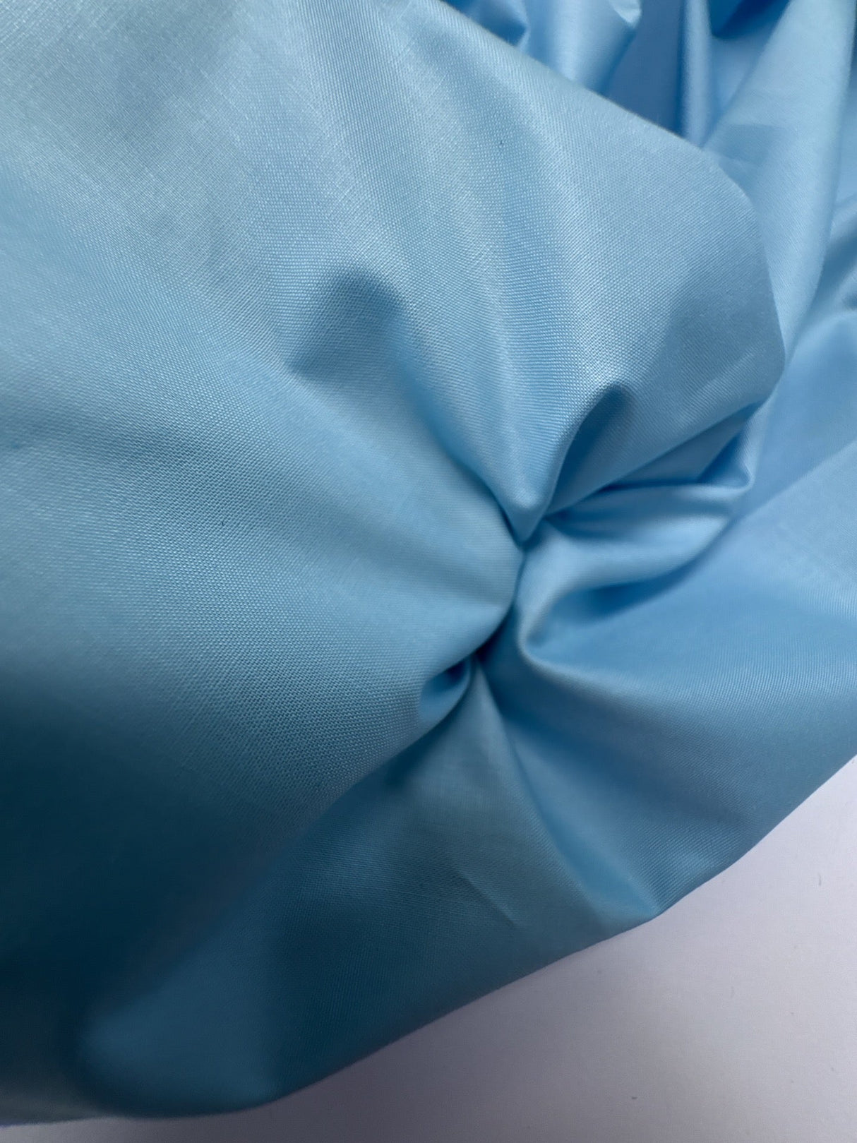 Blue Viscose Poplin