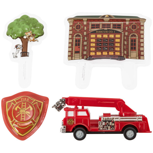 Fire Truck & Station Cake Decorating Kit