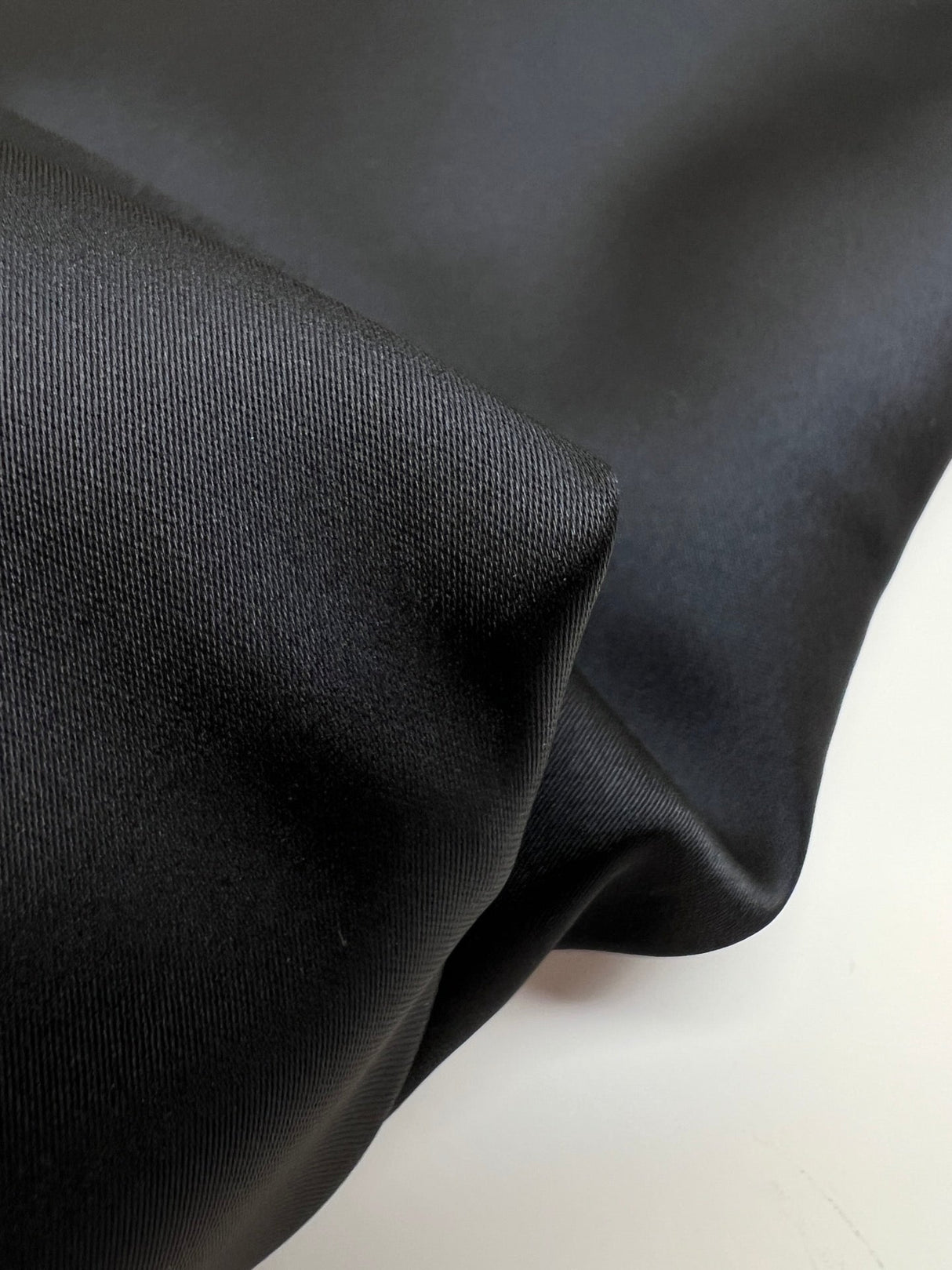 Blue Satin Stretch Fabric
