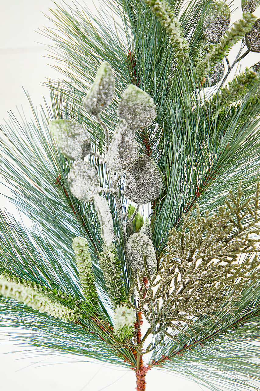29" Christmas Cedar Eucalyptus Spray